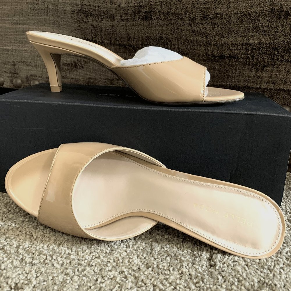 "BRAND NEW"  Balin Kitten Heel Slide Sandal in Nude color